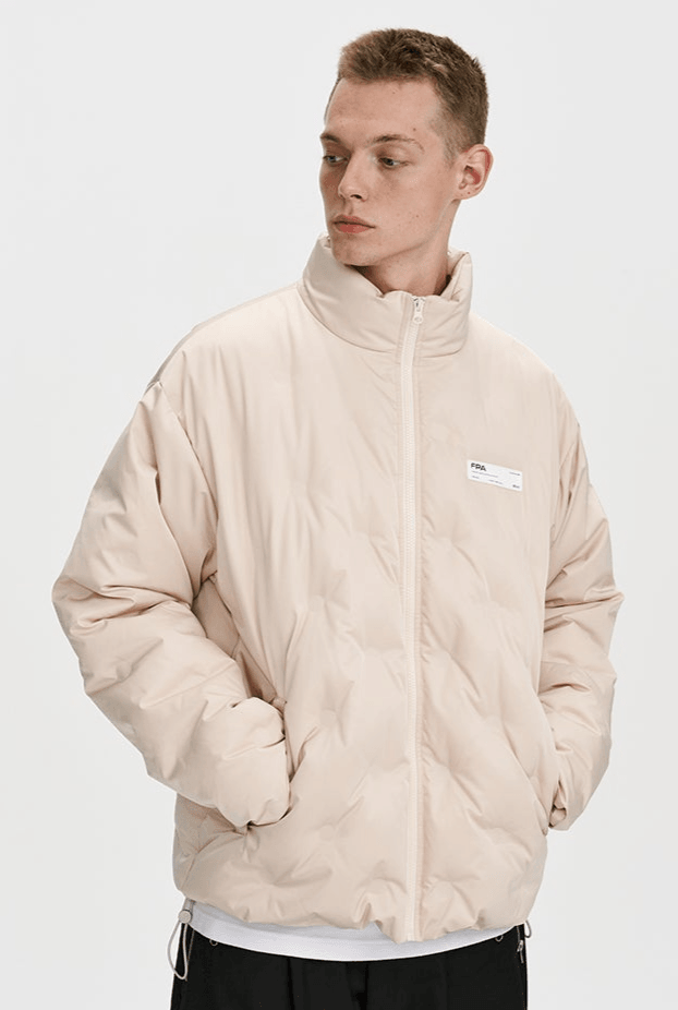 Embossed Rhombus Down Jacket - VONVATCH