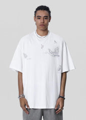 Embroidered Bird Tee - VONVATCH