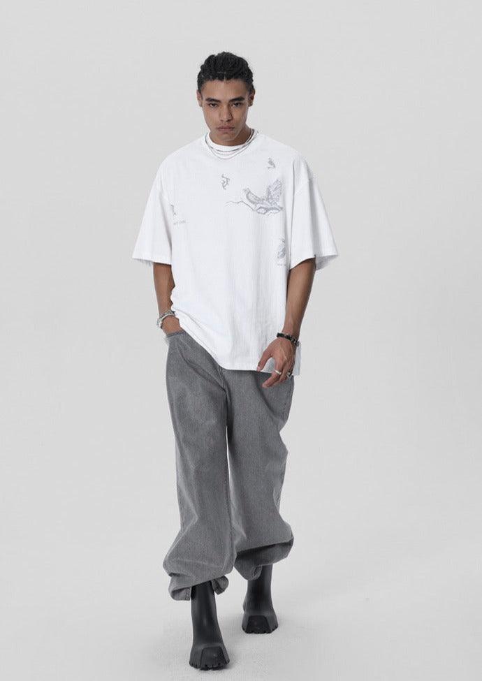 Embroidered Bird Tee - VONVATCH