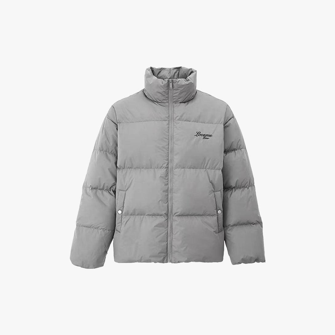 Embroidery Zipper Puffer Jacket - VONVATCH