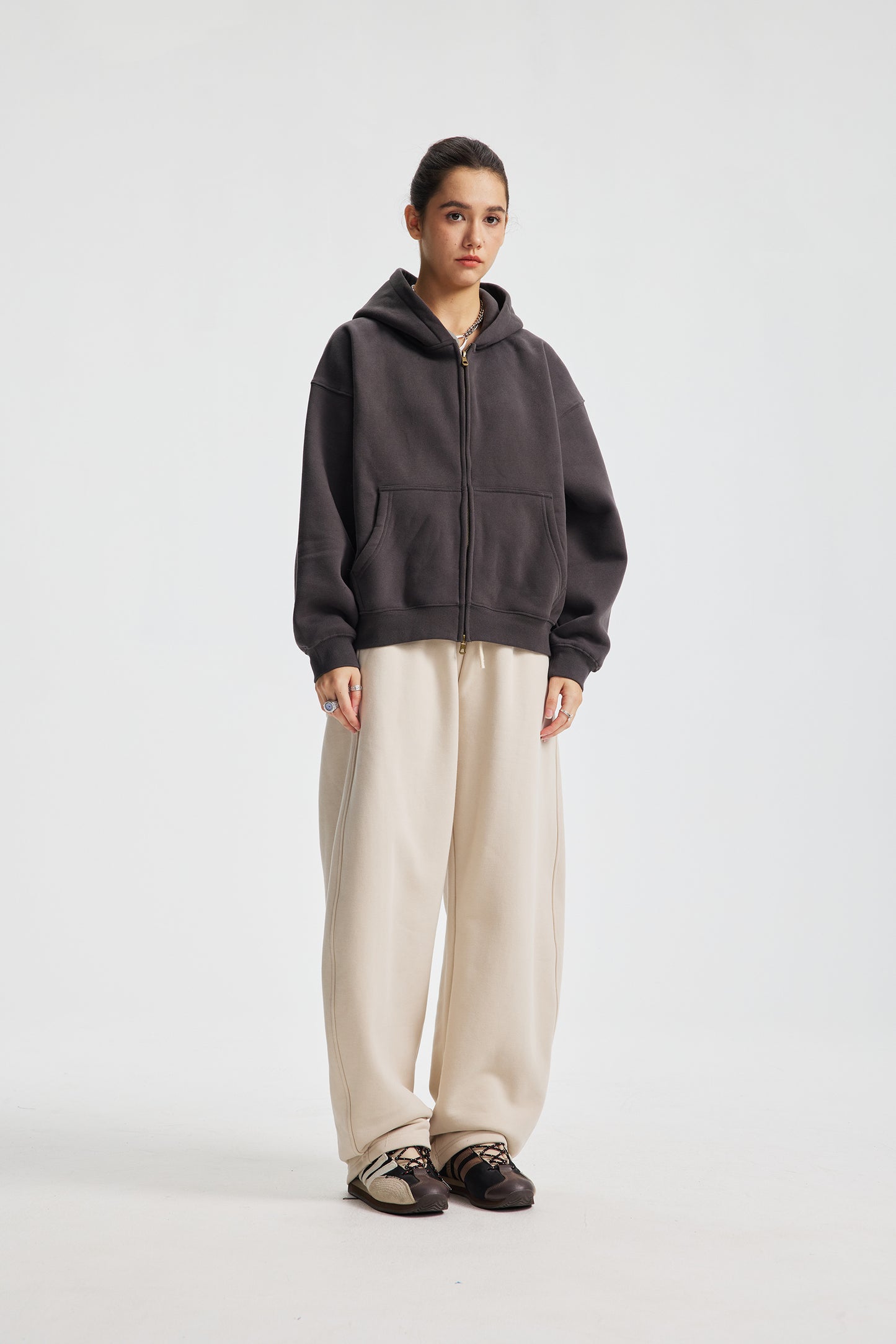 Box Zip Hoodie