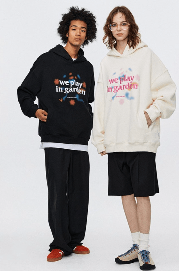 Fuzzy Embroidered Hoodie - VONVATCH