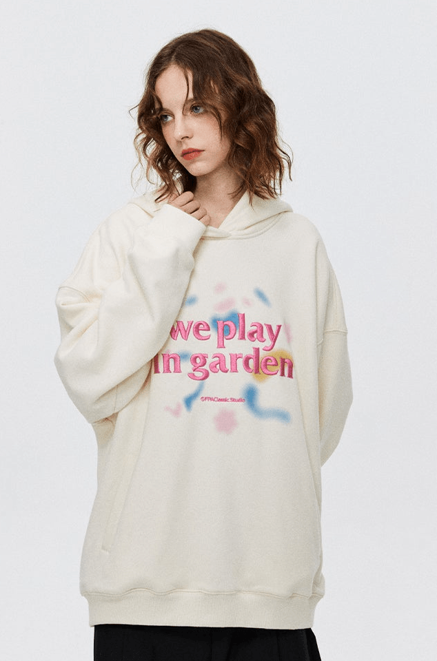 Fuzzy Embroidered Hoodie - VONVATCH