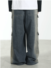 Multi Pocket Wide leg pants - VONVATCH