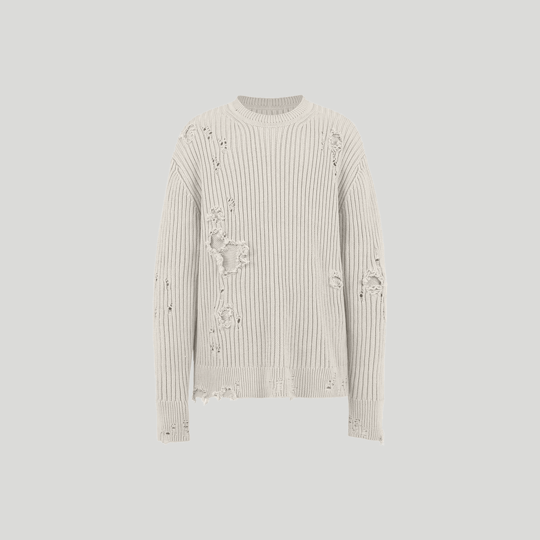 Oatmeal Round Neck Sweatshirt - VONVATCH