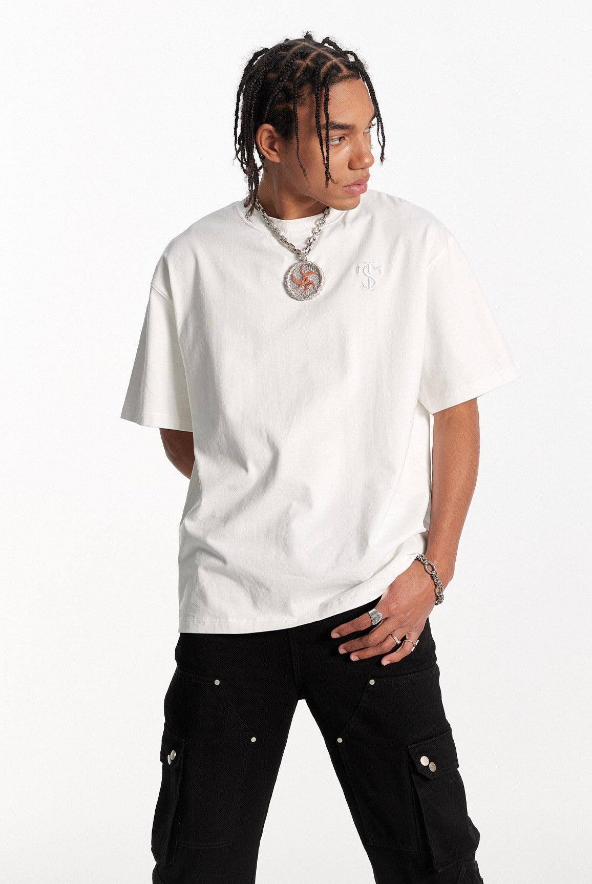 Patchwork Round Neck Tee - VONVATCH