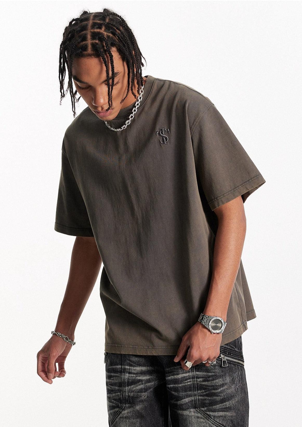 Patchwork Round Neck Tee - VONVATCH