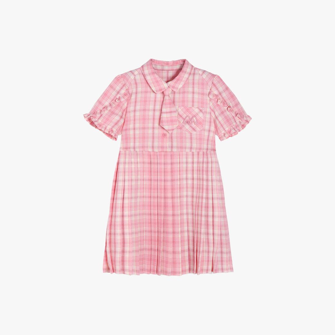 Plaid Lace Collar Dress - VONVATCH