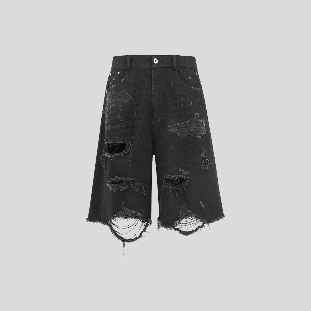 Quoteen Denim Shorts - VONVATCH