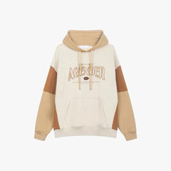 Retro Contrasting Cotton Hoodie - VONVATCH