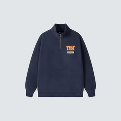 Retro Half Zipper Sweatshirt - VONVATCH