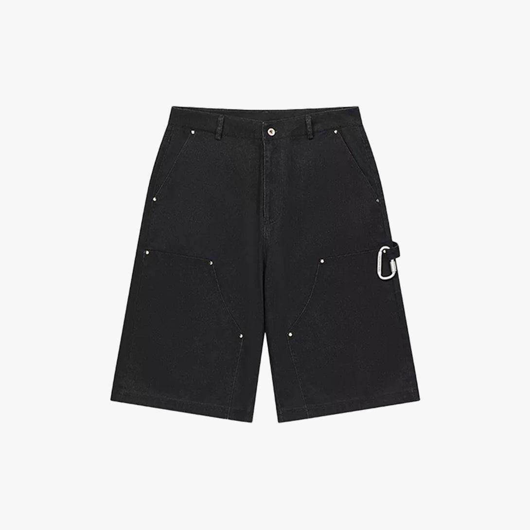 Retro Washed Overalls Shorts - VONVATCH