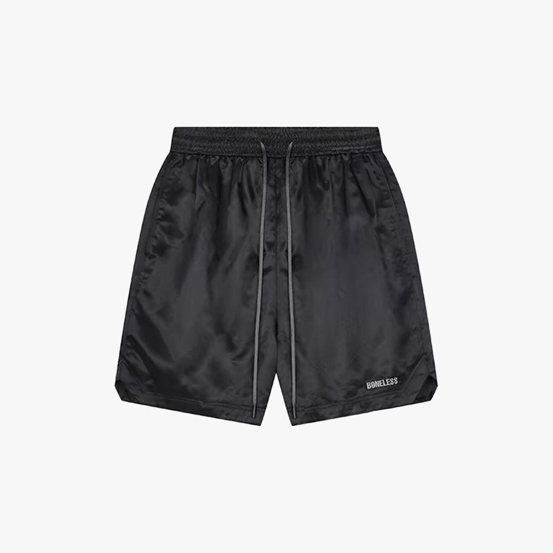 Satin Embroidered Cotton Shorts - VONVATCH