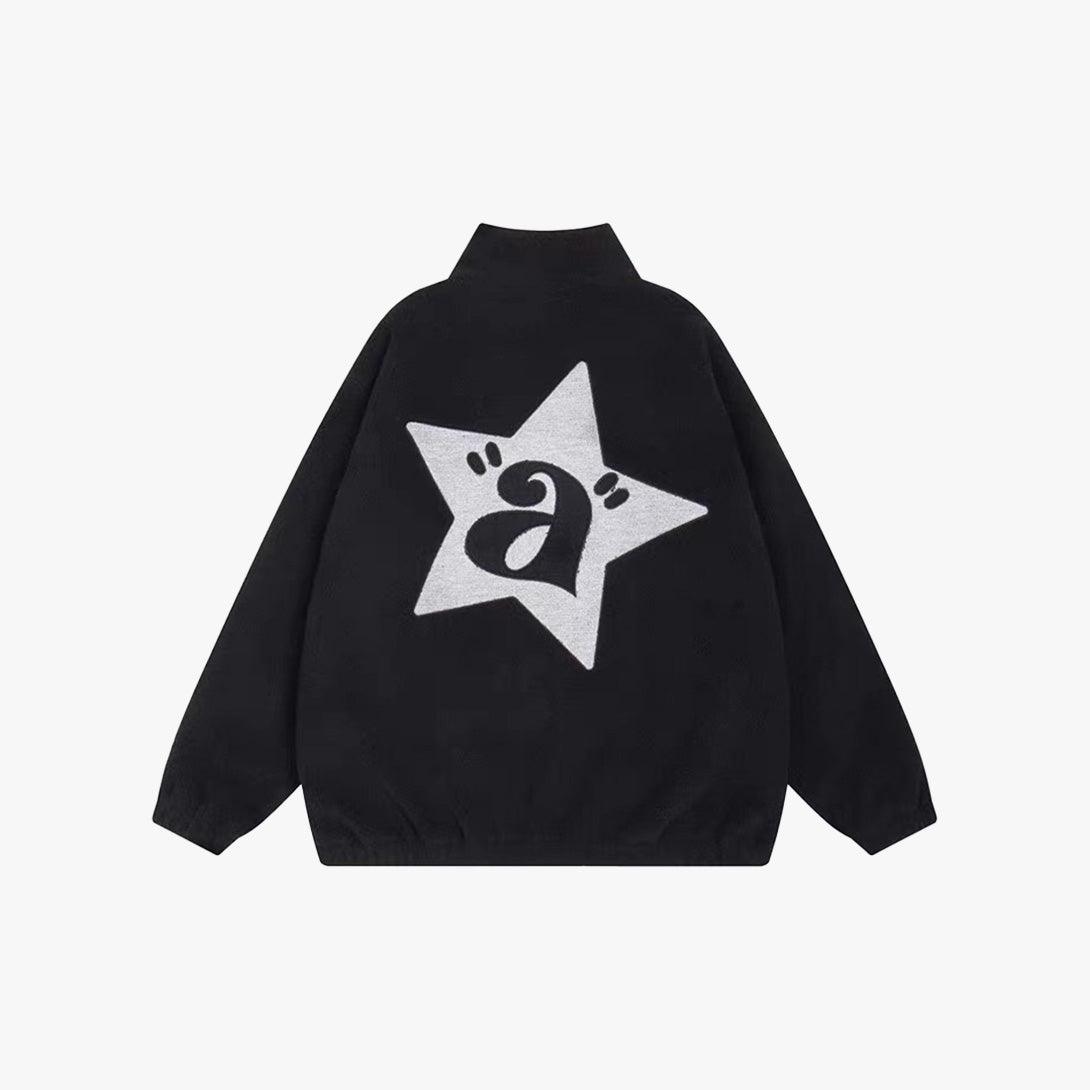 Star A Letter Lamb Velvet Jacket - VONVATCH