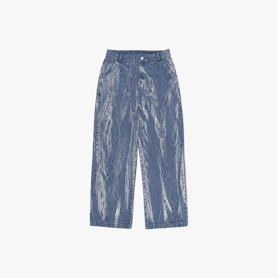 Straight Wide Leg Jeans - VONVATCH