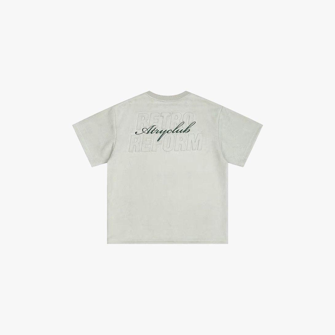 Suede Embossed Cotton Tee - VONVATCH