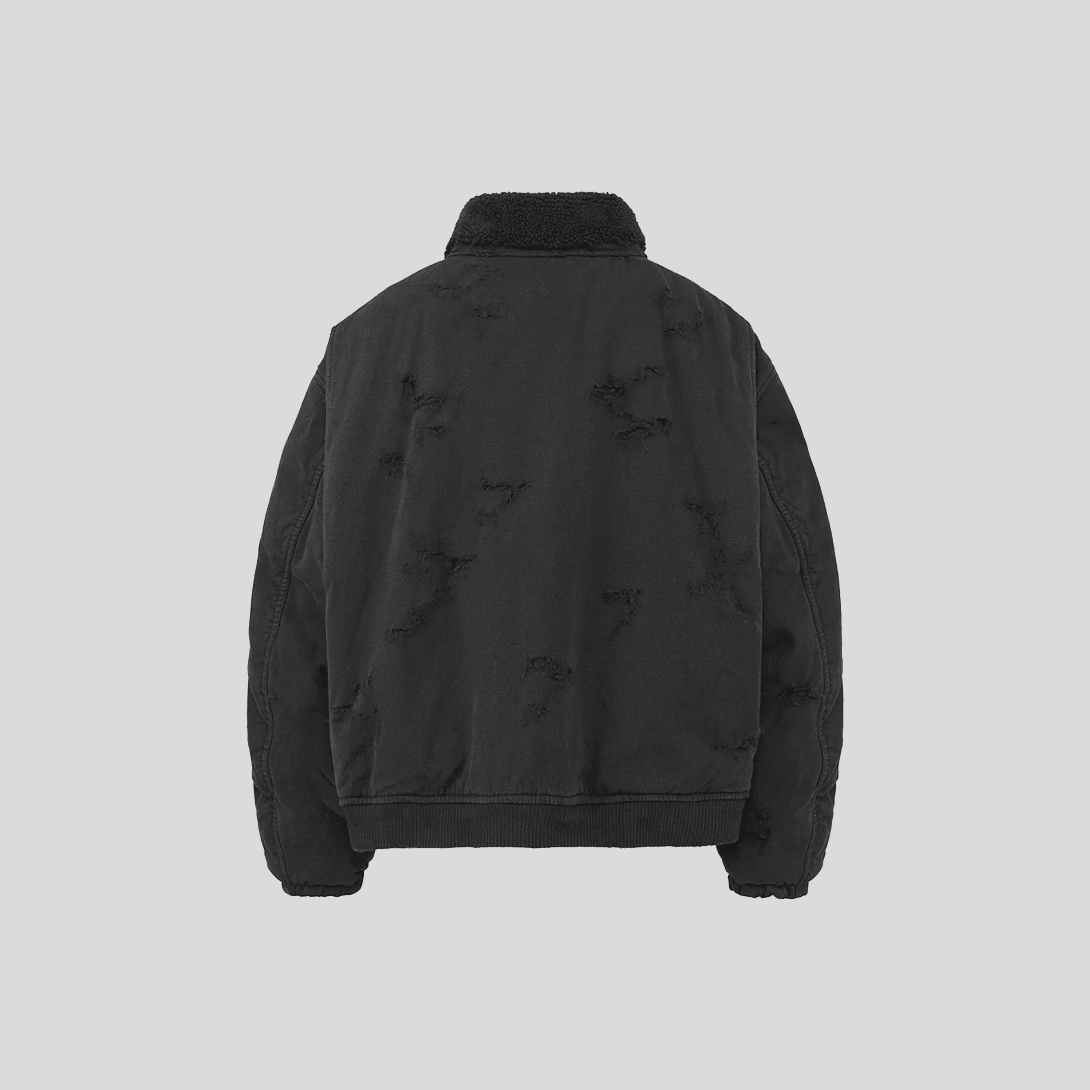 Washed Cotton Zipper Jacket - VONVATCH