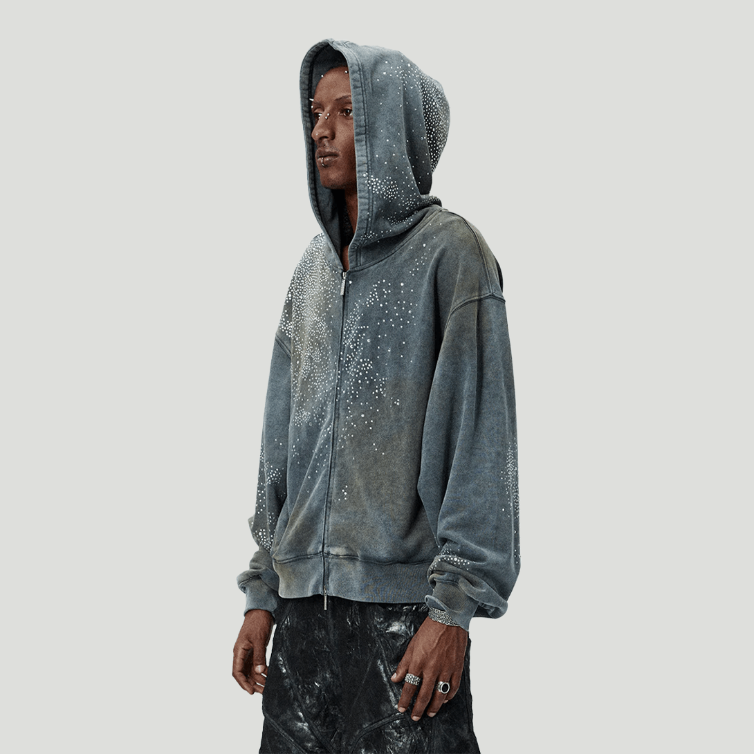 Washed Distressed Hoodie - VONVATCH