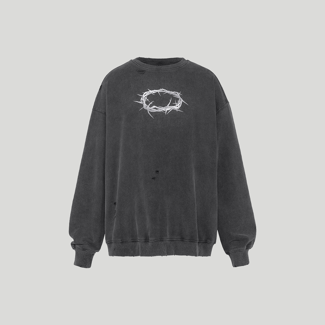 Wormhole Cotton Sweatshirt - VONVATCH